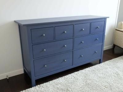 Beautiful Blue Ikea Hemnes Dresser Excellent Condition For Sale In
