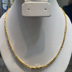 24K Gold | D/C Style Baht Switch With Chain Necklace 