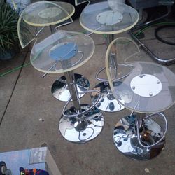 4 Acrylic Bar Stools