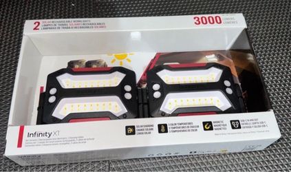 Infinity X1 Solar 3000L Worklights 2-Pack.