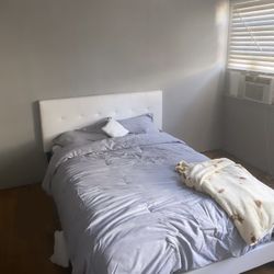 White Bed Frame And Headboard