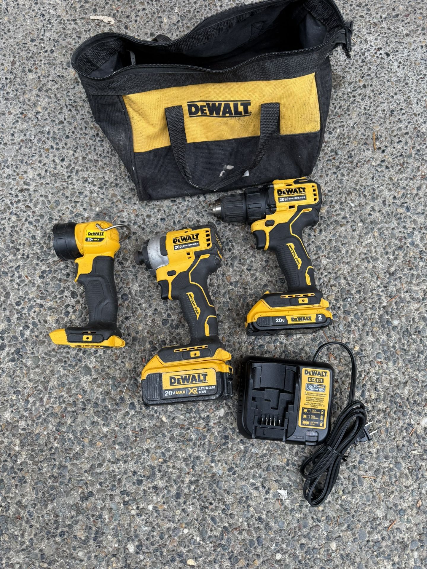 Dewalt 20v Brushless Drill Set