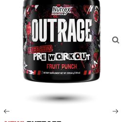 Pre Workout Outrage Fruit Punch Nutrex