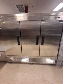 3 door stainless steel refrigerator