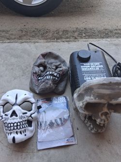 Fog machine + masks 20 bucks