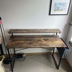 Writing Desk With Monitor Stand