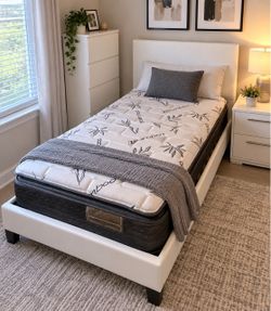 Cama twin size nueva (colchón twin precio por separado )