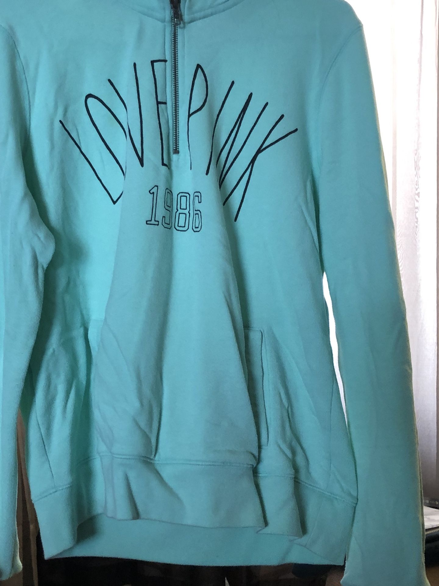 Love Pink Quarter Zip Sweatshirt