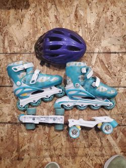 Roller skates convert  roller blades