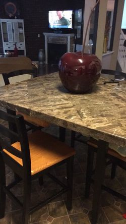 Table with four stools