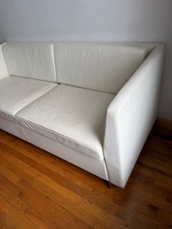 Leather modern sofa