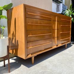 Original 60's Vintage  Solid 12 Drawer Dresser