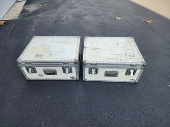 Pair Of Jan-Al Hardside Music Photography Equipment Case
