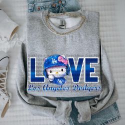 Hello Kitty Dodgers, Custom T-shirts Crewnecks Sweaters