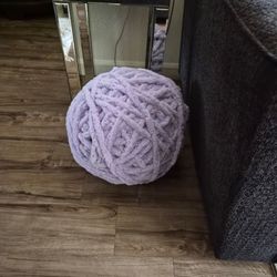 Large Ball of Chunky Chenille Yarn