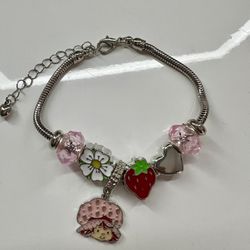 Strawberry Shortcake Pendant Bracelet 