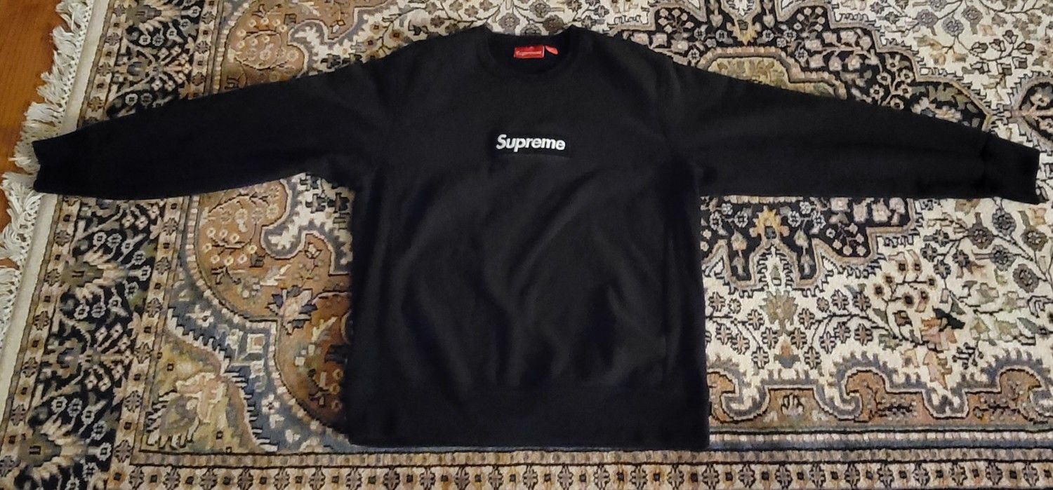Supreme Box Logo Crewneck Black  Sweater