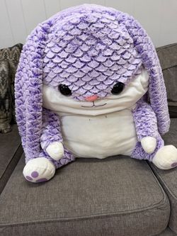 Large Purple Bunny Stuffed Animal Plush