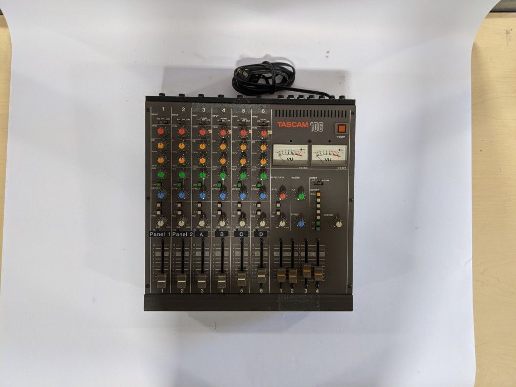 Tascam M-106 6 Channel Mixer w/ rack ears