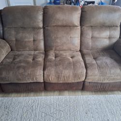 Brown Leather Couch