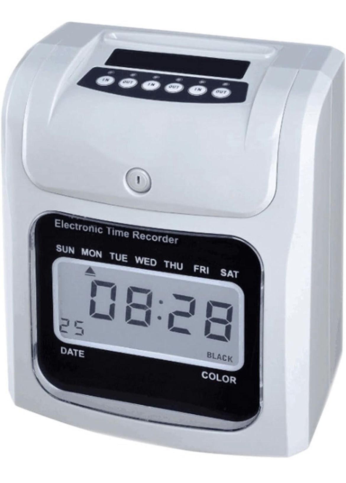 Digital LCD Display Time Clock with Extra Time Cards