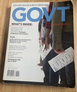 GOVT 2 Student Edition Textbook Sidlow Henschen