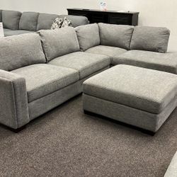 Maycen Fabric Sectional Sofa, Retail $1,499.99