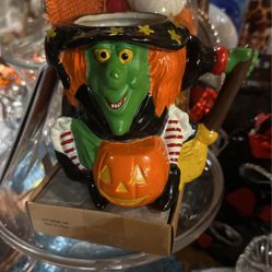 Vintage Halloween Witch Mug