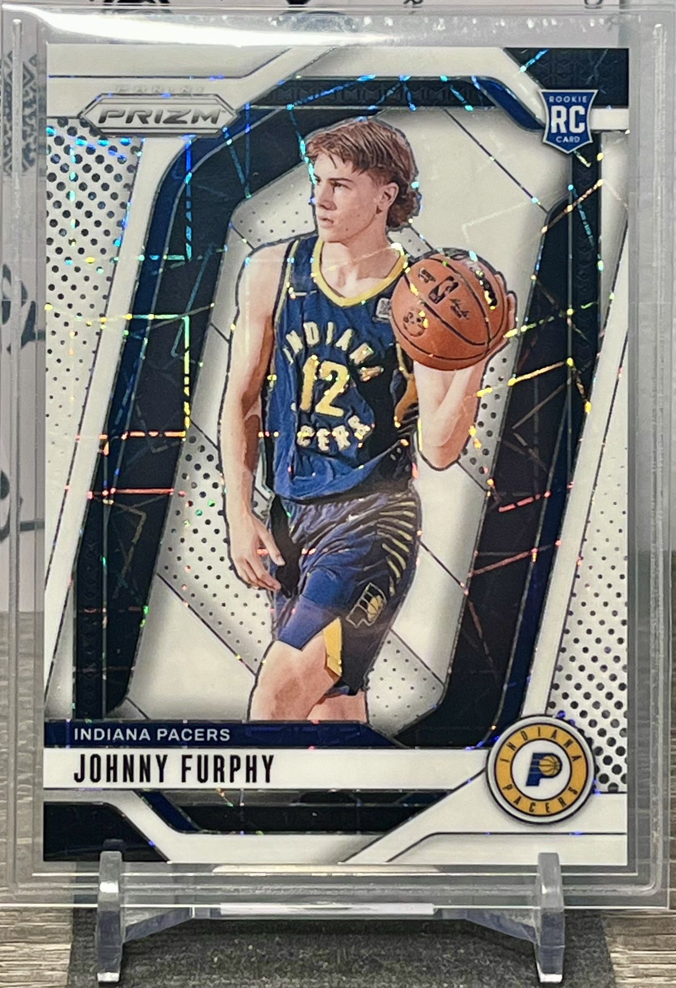 2024-25 Johnny Furphy White Panini Prizm Pandora Refractor RC /275