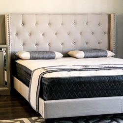 Full $299/Queen $349/King $399/Complete Bed Frame With New Mattress/Fast Delivery 