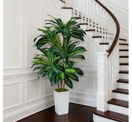New!✨ 5 foot Dracaena artificial tree with planter