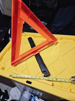 Emergency Roadside Weighted Triangle Reflectors