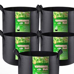 5 pack 7 galon plant grow bags Heavy duty