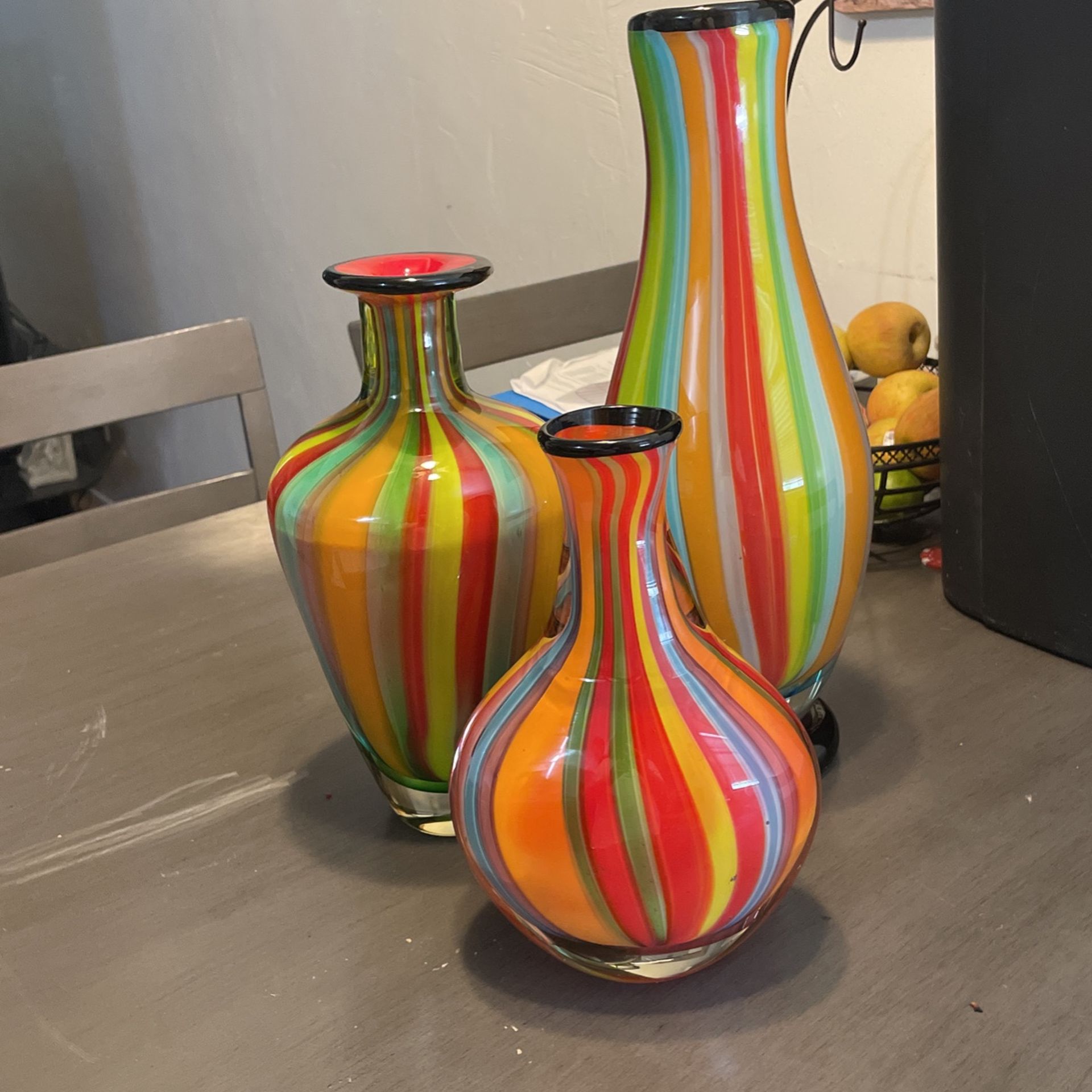 Murano Italian Glass Vases