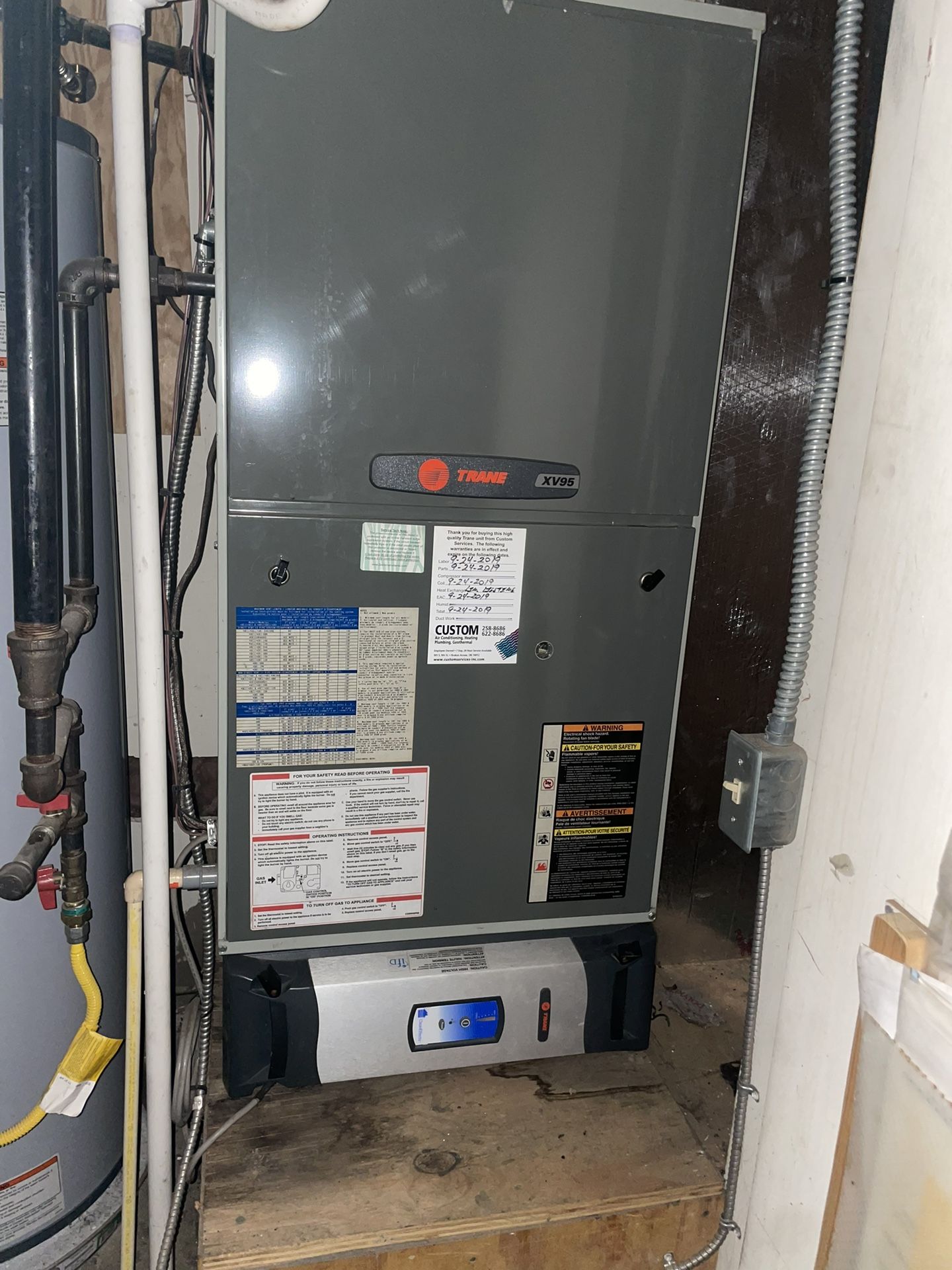 Trane Heater Furnace And Air Conditioner 