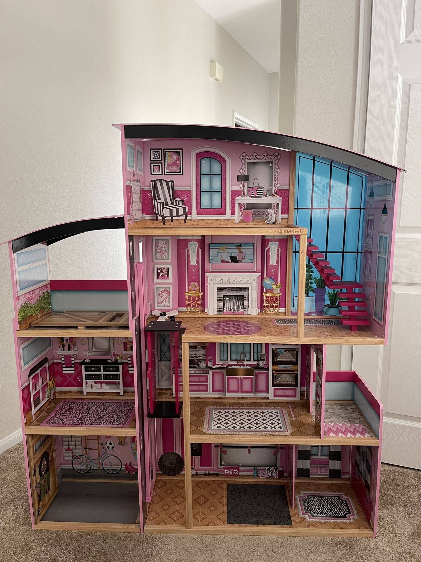 Barbie Dream House With Elevator And Stairs