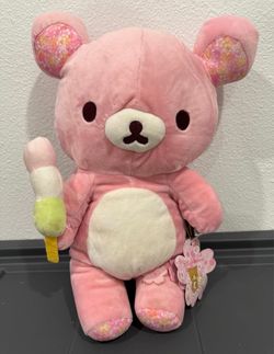 RILAKKUMA SAN-X PINK CHERRY BLOSSOM PLUSH 16”