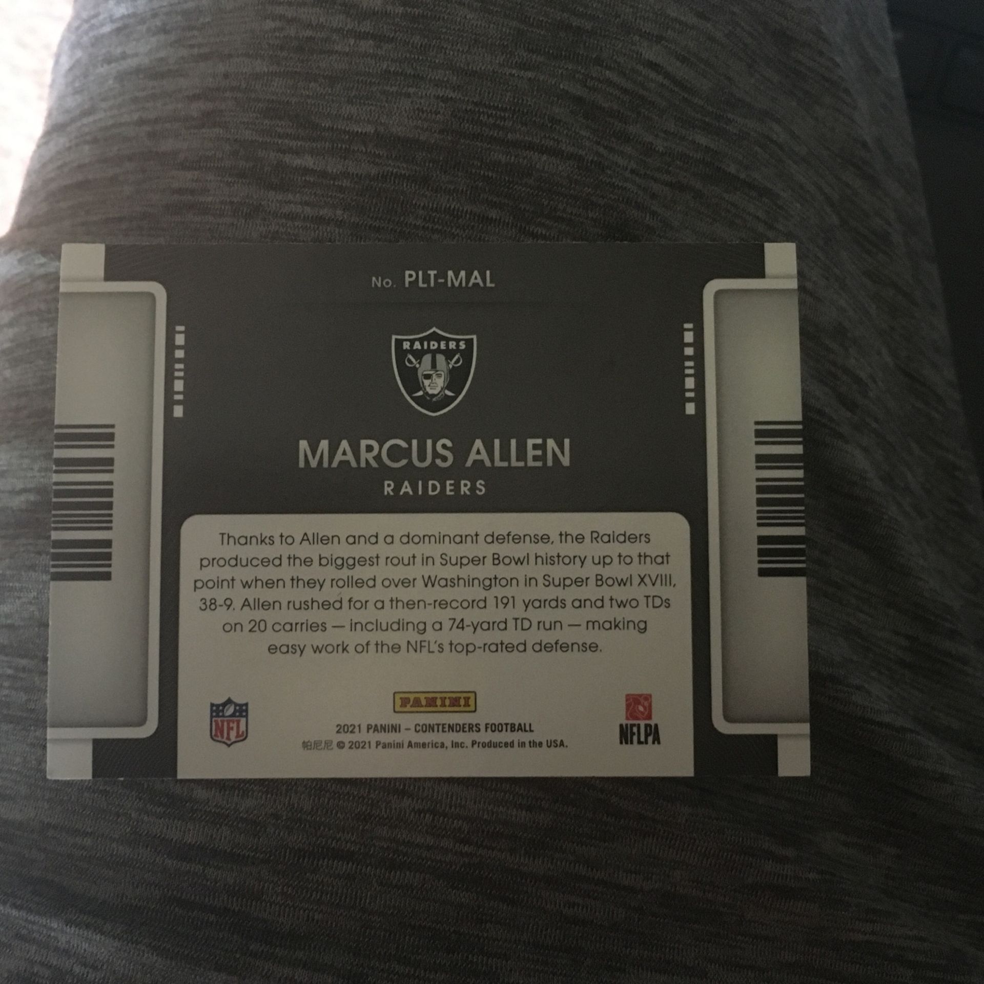 Playoff Ticket Marcus Allen