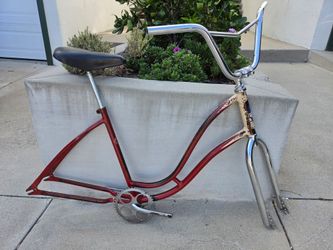 Vintage Prewar 1940 Schwinn American Flyer Ladies Klunker Fat Tire Cruiser