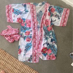 Floral Bikini Coverup With Belt