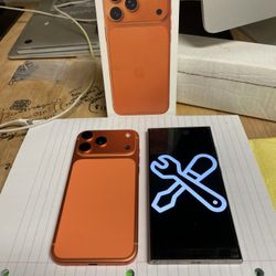 iPhone 17 pro Max replacement screen for cracked 15 plus back glass 16 pro 12 pro 14 housing frame