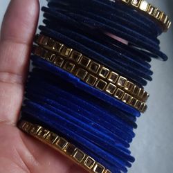 Glass Velvet Bangles Sets/bride or bridesmaids