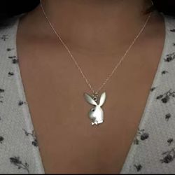 Necklace With Playboy Bunny Charm/ Hot New Fashion Jewelry 2025