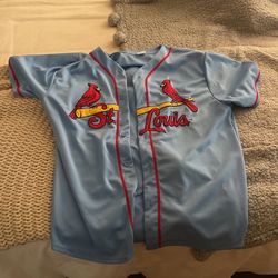 light blue St. louis Cardinals Jersey sz L