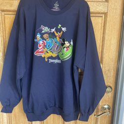Walt Disney World Disney Pixar 2009 Blue Pullover Sweatshirt Men’s Size 2XL/5 XL