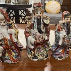 3 Wise men Chinese Figurines