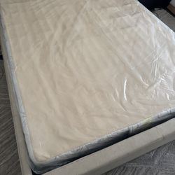 8” Queen Mattress Box Spring with Plastic Cover