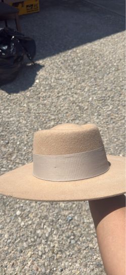Wide Brim Felt Fedora Hat