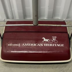 Carpet sweeper hand powered Vintage Bissell American Heritage