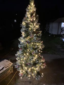 Holiday Living Frost Berry Slim Tree